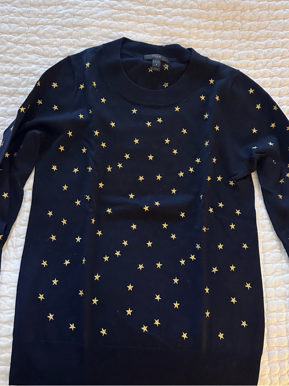 J. Crew Navy Tippi Sweater with Stars